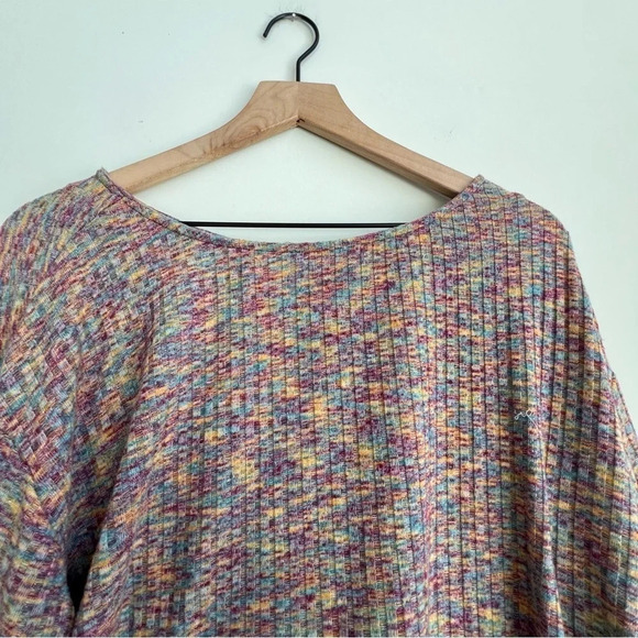 Anthropologie Daily Practice Open Backside Flouncy Pullover Sweater Space Dye - Picture 12 of 16